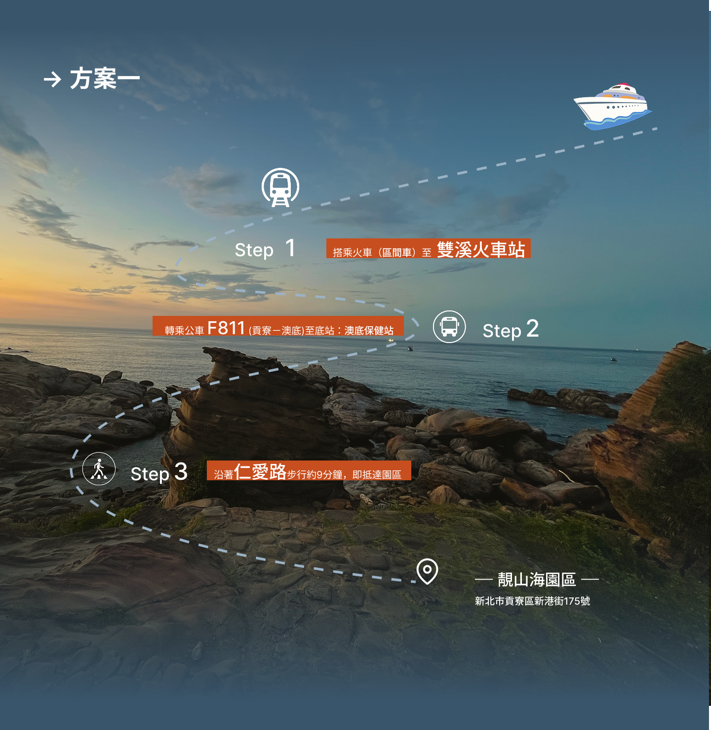 大眾交通方案一